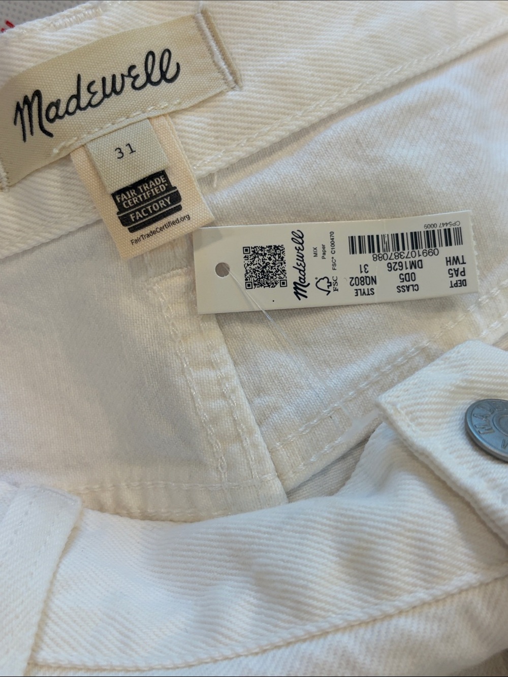 Madewell White Denim Maxi Skirt - Picture 8 of 8
